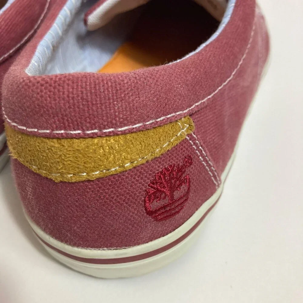 Mens Timberland Canvas‎ EarthKeepers Shoe Sneaker Light Maroon 11M
